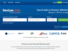 Tablet Screenshot of devizesjobs.co.uk